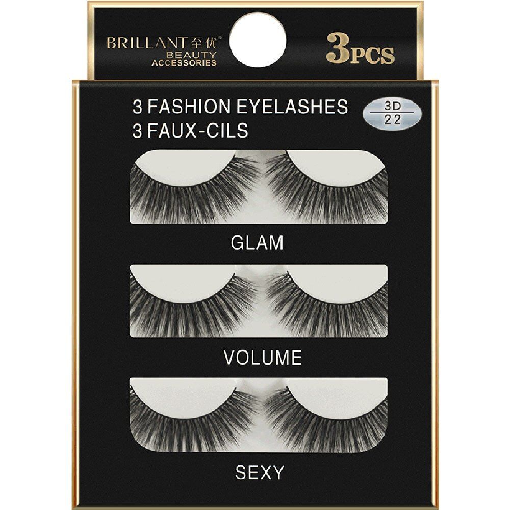 Pairs 3D Long False Eyelashes, Makeup Natural Fake Thick Black Eye Lashes, natural #05 - Image 5
