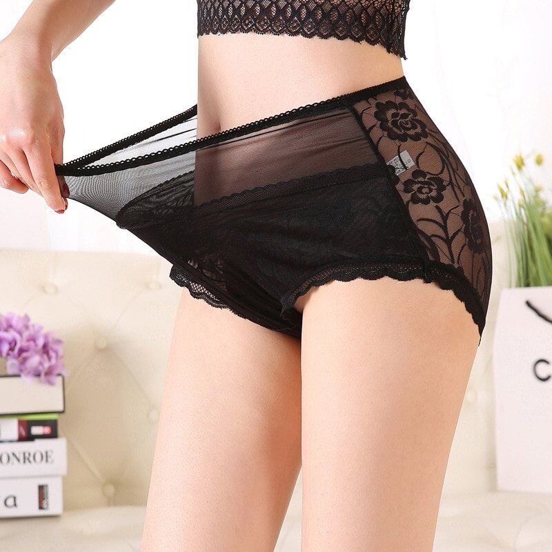 High Waist Large Size Panties, Women's Underwear Big Sexy Lace , Plus Size Female Underpants Lingerie Xxxl XxxxL - Image 2