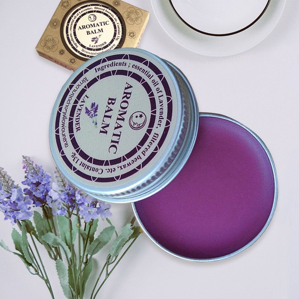 Lavender Cream Hydration Skin , Almond Oil Spa Body Massage . Aromatic Balm Relax Stress Improve sleep , - Image 3