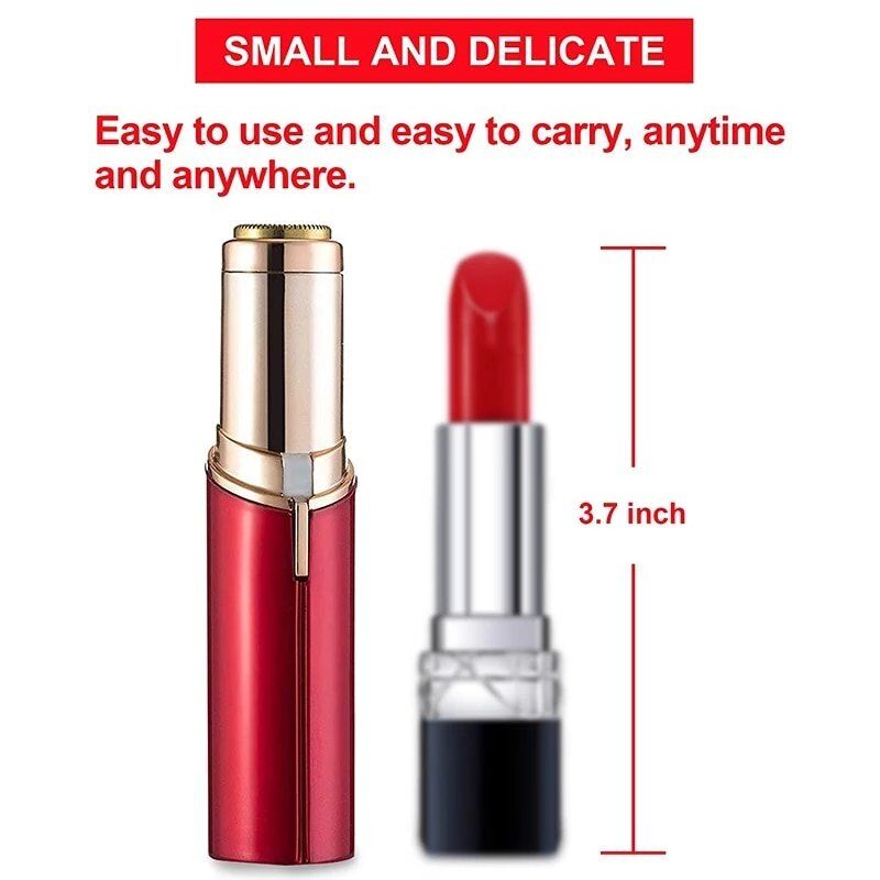 Mini Electric Epilator for Women, Painless Hair Removal Upper Lip Cheeks, Lipstick Shaver, Face Hair Remover , USB Rechargeable - Image 2