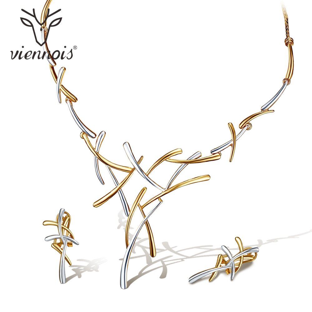 Necklace Earrings Dubai Jewelry Sets For Wedding Dress, Bridesmaids, Brides, Party or Prom Rose Gold & Gun Color 2019 - Image 5