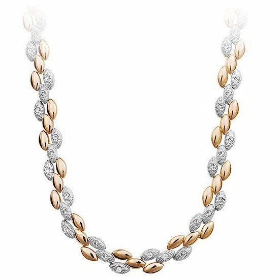 Quality golden plated Wheat Necklace , women party, girl fashion jewelry, rhinestones classic gifts , Sweater chain - Image 2