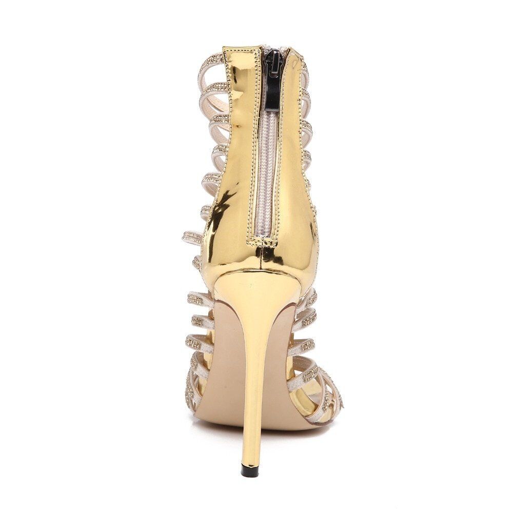 Summer Spring Party , Sexy Artificial, Diamond Crystal, High Thin Heel Women Sandals, - Image 2