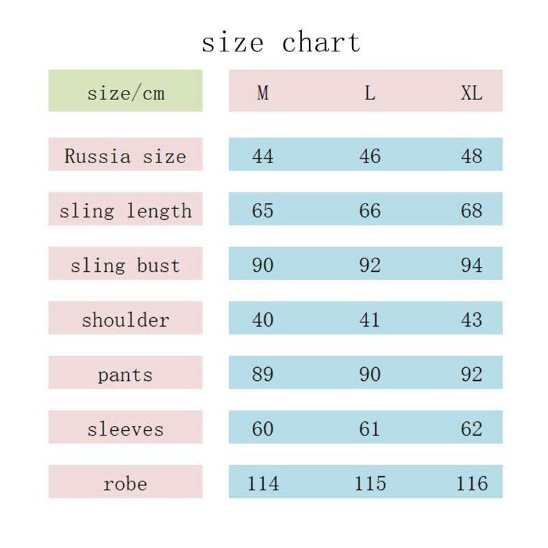 Woman Pajamas Set , Sling Cotton Pajamas, 3 Pieces Sleepwear For Women . - Image 6