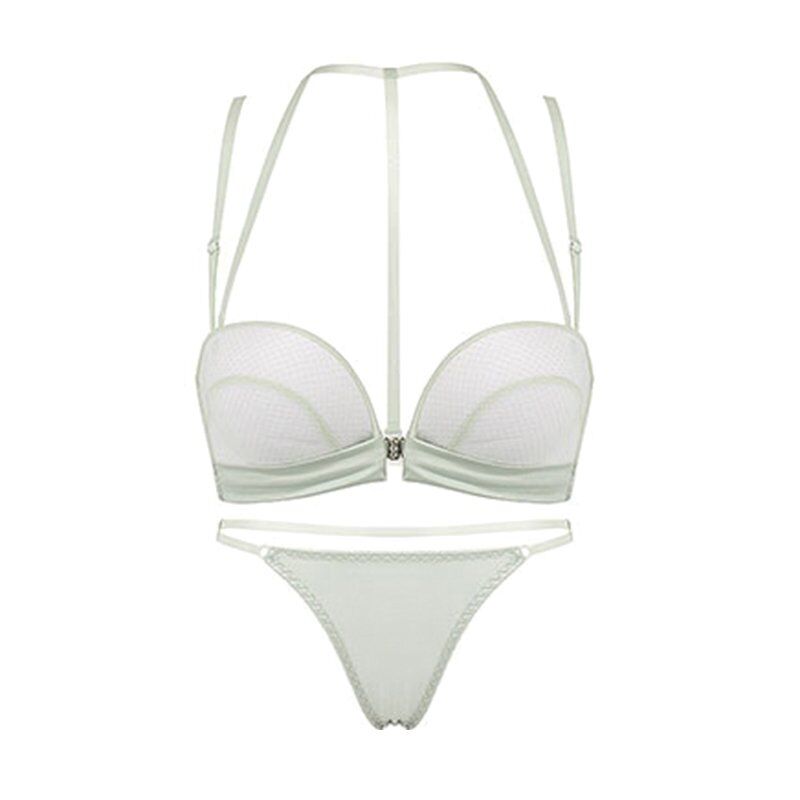 New 2020 Sexy Push Up Front Closure Lingerie Set , Gathering Seamless Underwear 3/4 Cup Brassiere Women Bralette Bra And Panties Set. # NP - Image 5