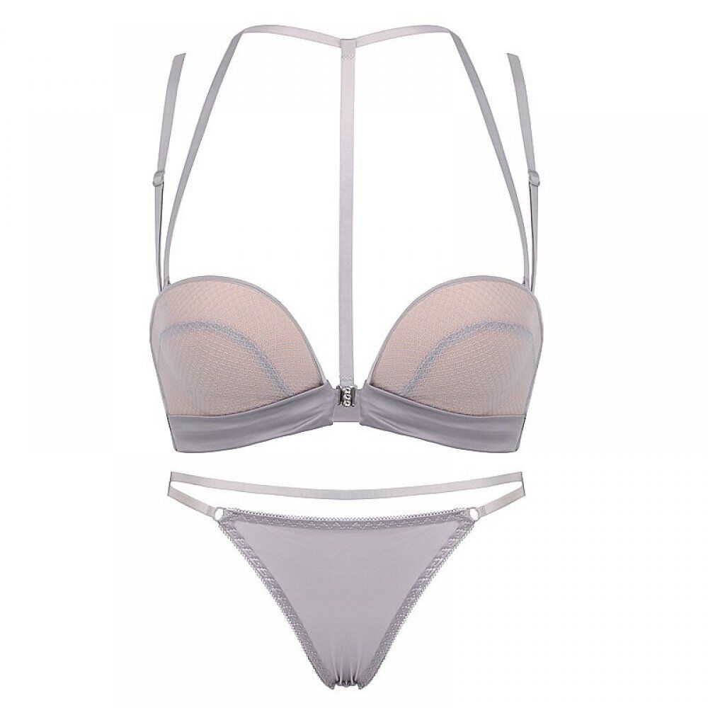 New 2020 Sexy Push Up Front Closure Lingerie Set , Gathering Seamless Underwear 3/4 Cup Brassiere Women Bralette Bra And Panties Set. # NP - Image 6