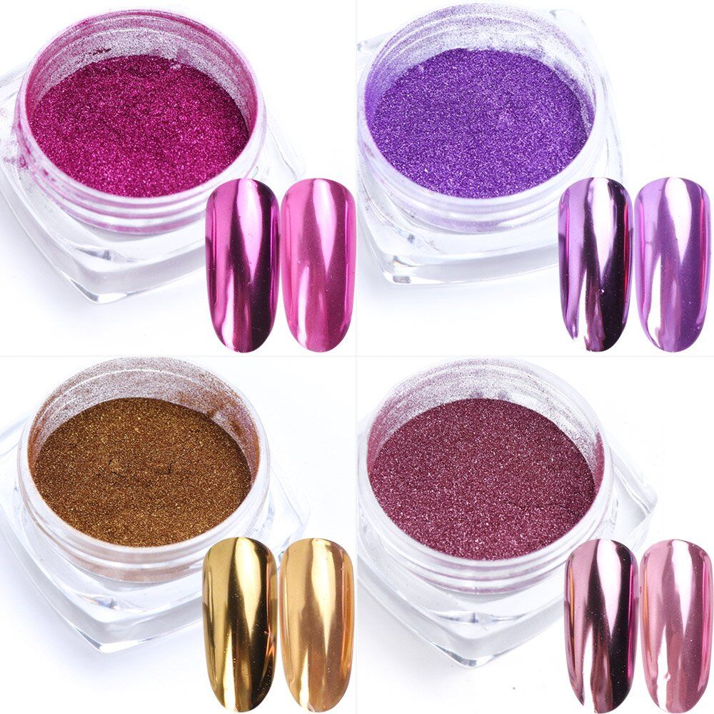 0.5g Nail Mirror Glitter Powder, Metallic Color Nail, Art UV Gel Polishing ,Chrome Flakes Pigment Dust Decorations Manicure, - Image 2