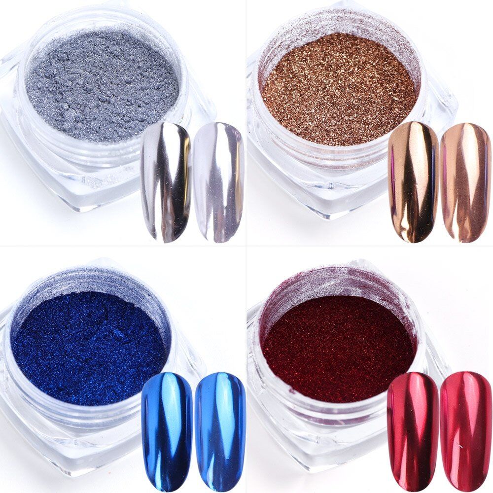 0.5g Nail Mirror Glitter Powder, Metallic Color Nail, Art UV Gel Polishing ,Chrome Flakes Pigment Dust Decorations Manicure, - Image 3