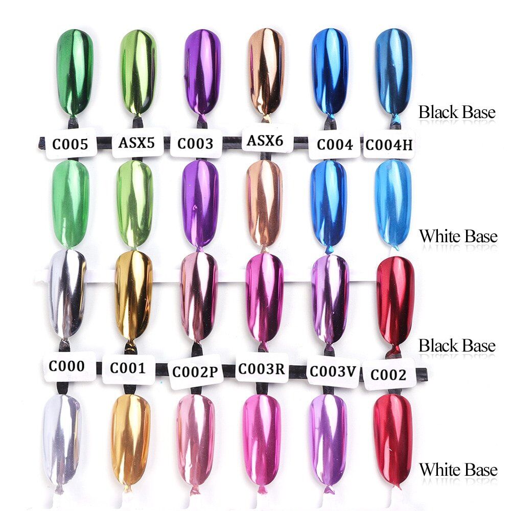 0.5g Nail Mirror Glitter Powder,  Metallic Color Nail, Art UV Gel Polishing ,Chrome Flakes Pigment Dust Decorations Manicure,