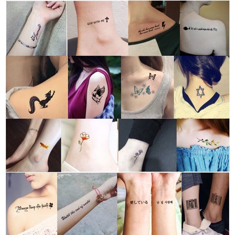1/10/50pcs Temporary Tattoo Stickers , Black Arm Water Transfer Tattoo , ,Body Art Stickers Fake Tattoos - Image 2