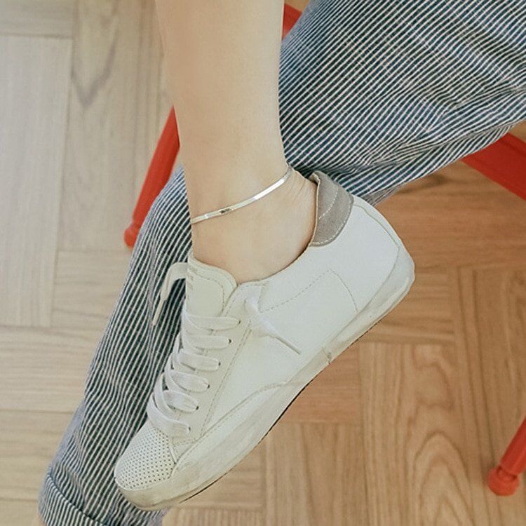 100% 925 Sterling Silver Fashion , Ladies 'Anklet , Female Anklets Jewelry, - Image 2