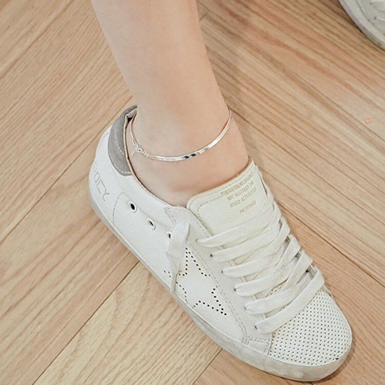 100% 925 Sterling Silver Fashion , Ladies 'Anklet , Female Anklets Jewelry, - Image 4