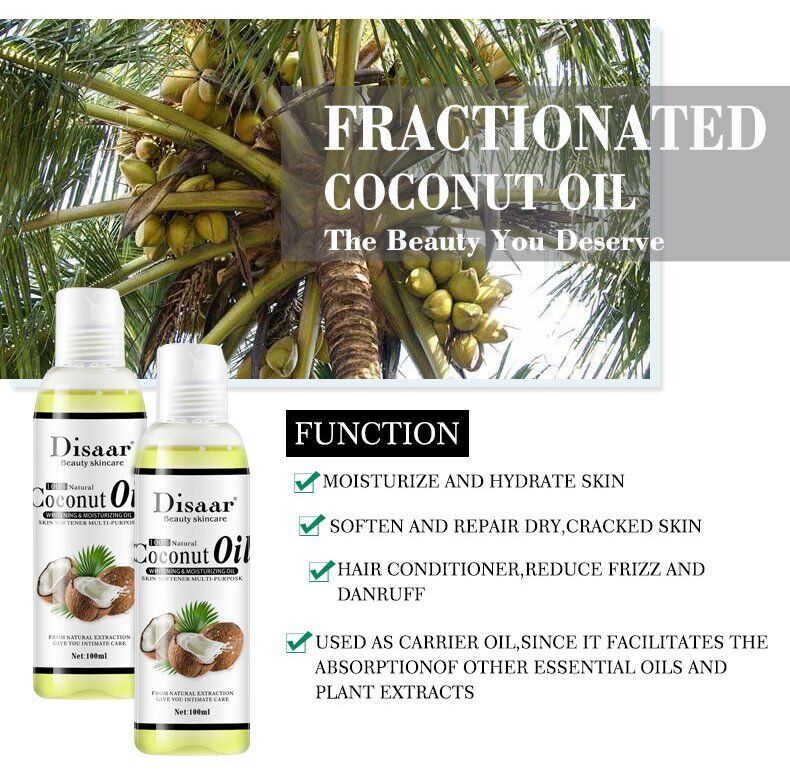 100% Natural Organic Coconut Oil. Body . Face Massage . Best Skin Care. Massage Relaxation Oil . Control Product 100ml . - Image 4