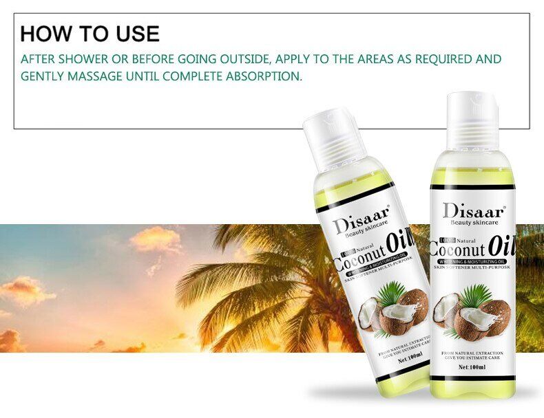 100% Natural Organic Coconut Oil. Body . Face Massage . Best Skin Care. Massage Relaxation Oil . Control Product 100ml . - Image 5