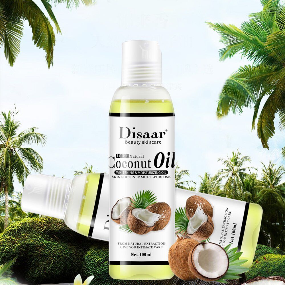 100% Natural Organic Coconut Oil. Body . Face Massage . Best Skin Care. Massage Relaxation Oil . Control Product 100ml .
