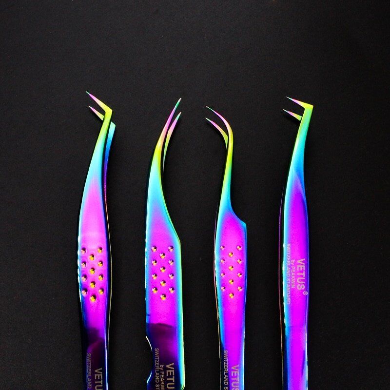 New Style Premium Eyelashes Tweezers , Ultra Fine Tip Improve for 3D 6D Lashes Extensions, - Image 3