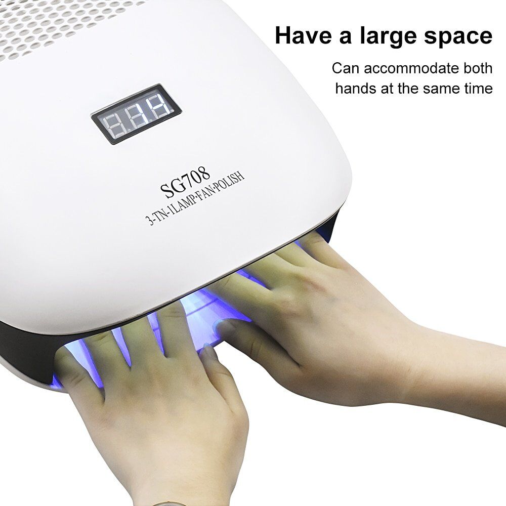 140W 3 IN 1 Nail Dryer , Electric Nail Drill Machine With Nail Dust Suction , Collector Vacuum , Cleaner Nail Art Equipment - Image 2