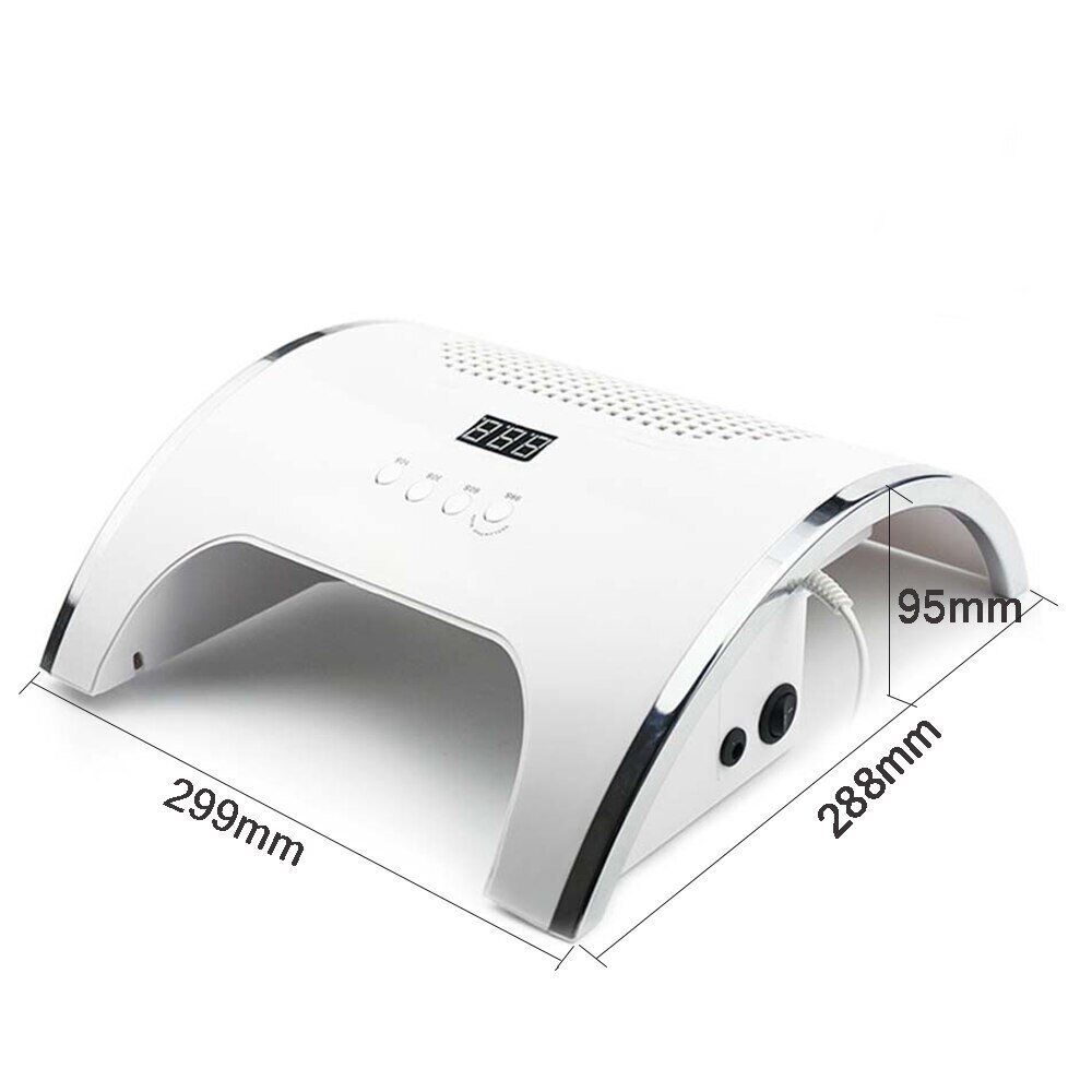 80W 2-IN-1 Nail Lamp & Nail Dust Collector Manicure with Two Powerful Fan, 36 LEDs Nail , Dryer Vacuum Cleaner Manicure Tools. - Image 6