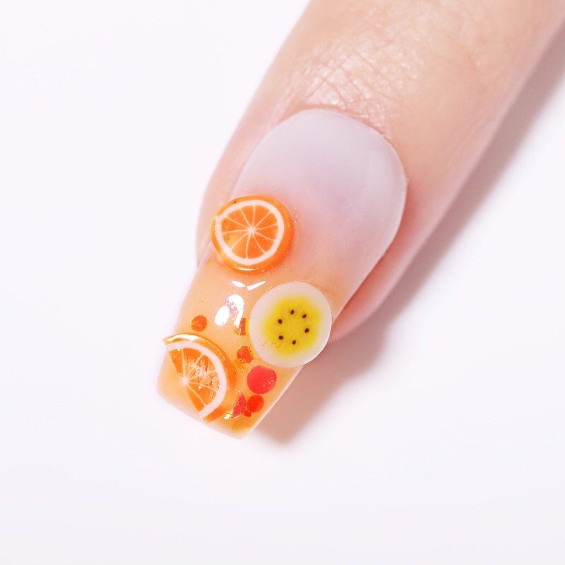 Fluorescence Neon 3D Nail Decoration , Fruit Slice , Tiny Jewelry Mixed Shapes, Nail Art Decorations , Accessories in Wheel. - Image 4