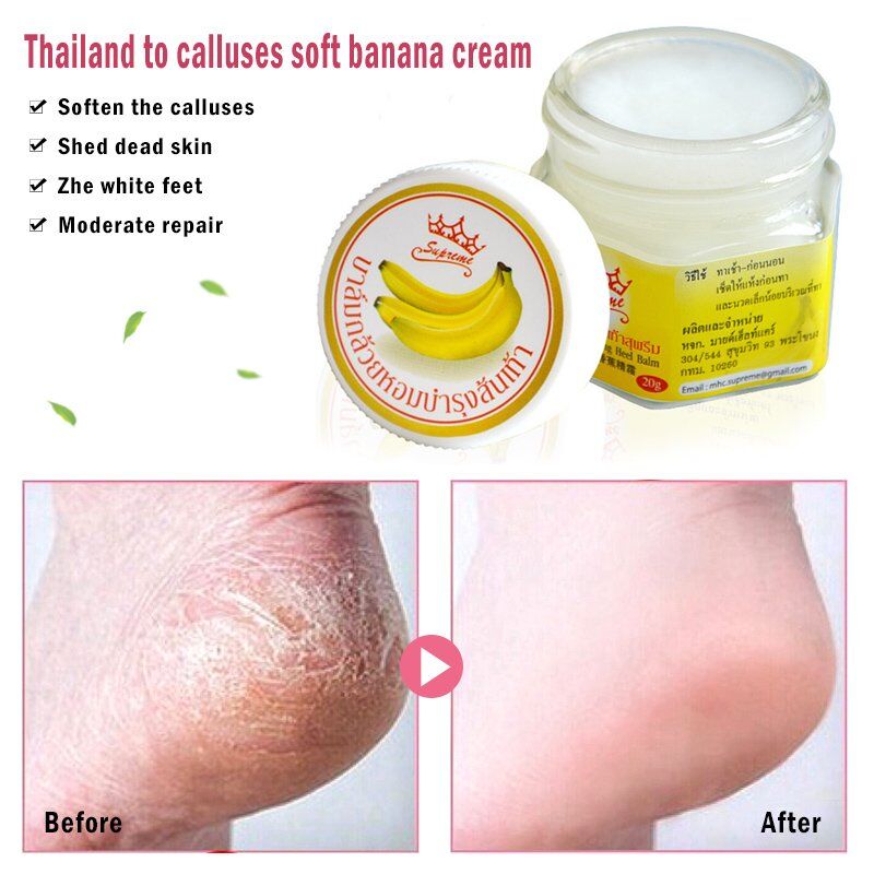 Banana Oil Foot , Crack Cream Heel, Chapped Peeling Foot , Repair Anti Dry Crack ,Remove Dead Skin , Soften Foot Care Cream. - Image 2