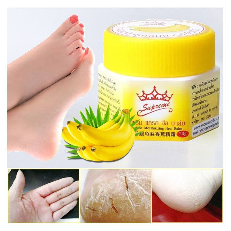 Banana Oil Foot , Crack Cream Heel, Chapped Peeling Foot , Repair Anti Dry Crack ,Remove Dead Skin , Soften Foot Care Cream.