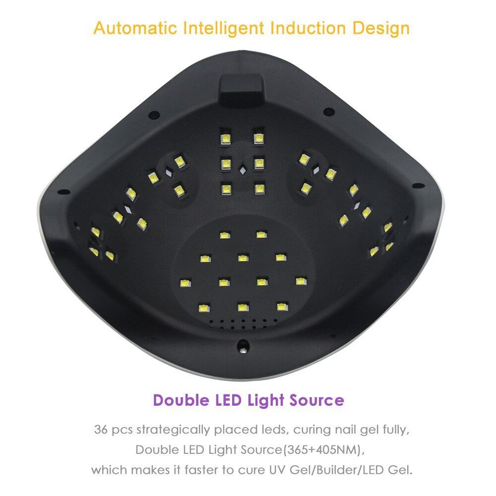 Best Price 108W UV LED Lamp, Nail Machines SUN X 5 Plus White Lights, Gel Polish Dryer For Salon , Ice Cabinet UV Lamp For Manicure . - Image 5