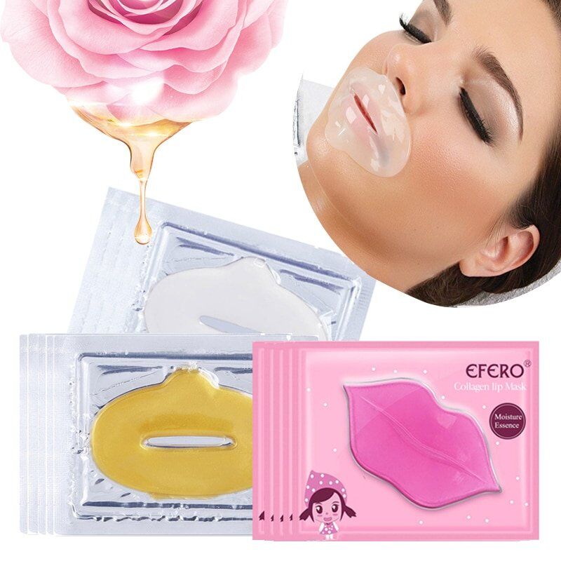Crystal Collagen Lip Mask. Gel Lip Membrane. Hydrating Lip Mask . Moisturizing Essence Anti-Wrinkle Lips . Enhancer Pads Skin Care.
