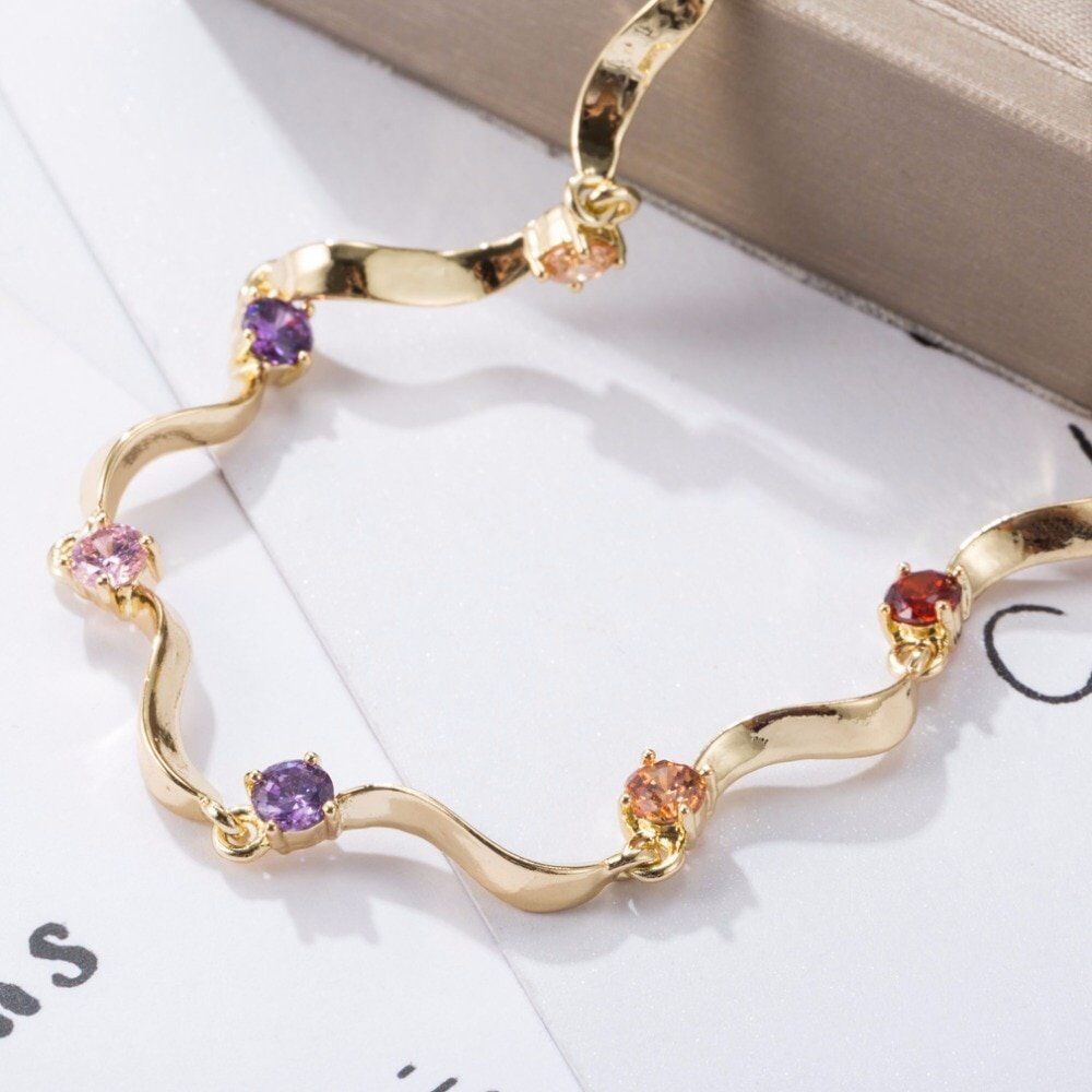 2020 New Round Crystal Bracelets on leg, the Anklets Female, Barefoot Crochet Jewelry For Women , Gold-Color Foot Chain. - Image 5