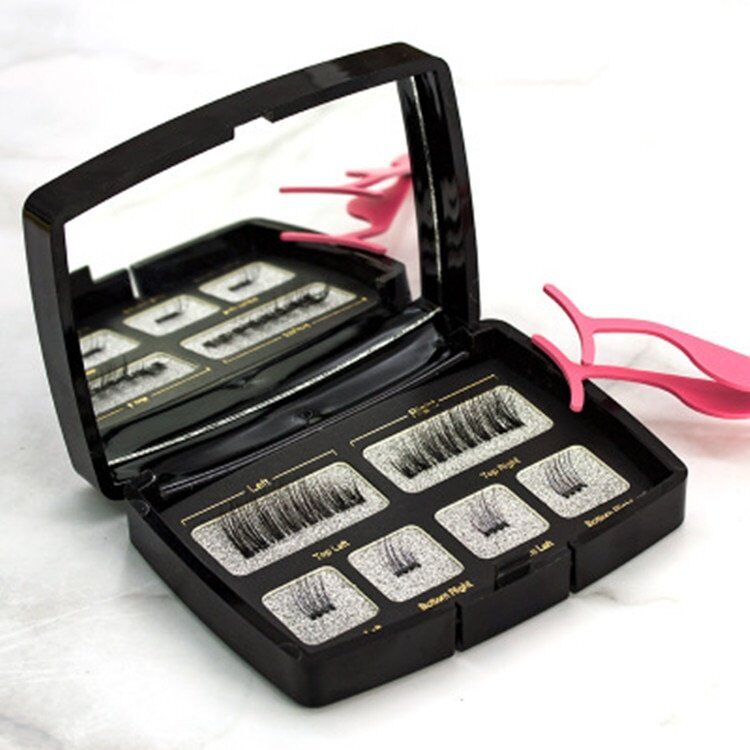 Magnetic eyelashes 4 part , magnets handmade 3D/6D, magnet lashes , natural false eyelash , - Image 2