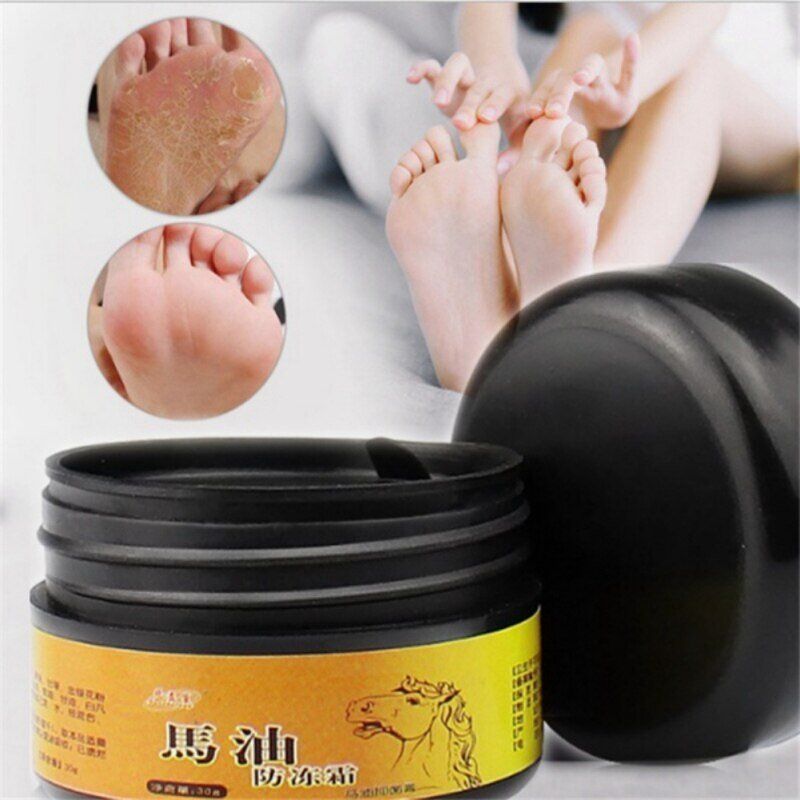 Natural Horse Oil . Foot Cream. Anti-Chapping Skin. Repairing Moisturizing. Remove Rough Dry and Cracked Chapped Feet Heel. - Image 3