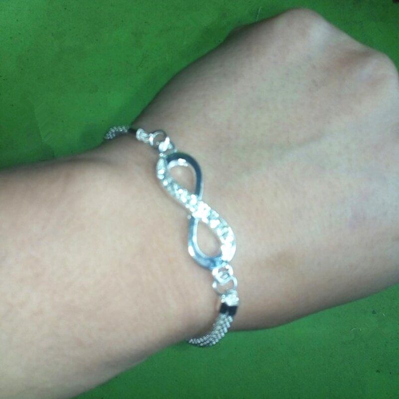 Rhinestone Infinity Bracelet Women's Jewelry - Image 2