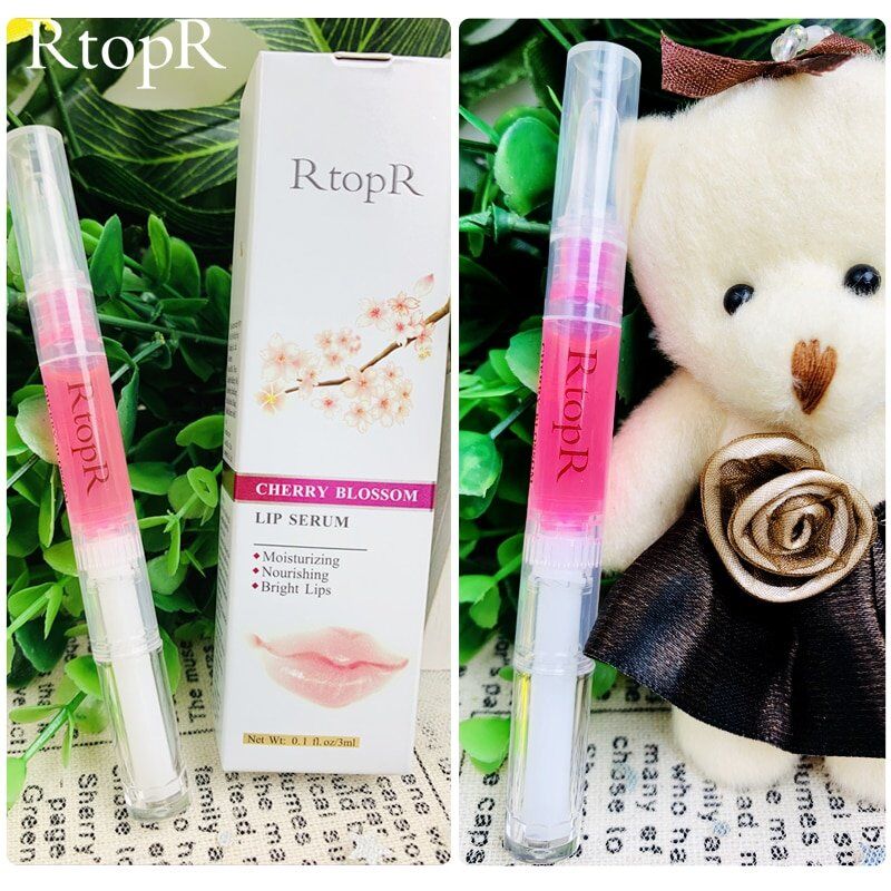 Cherry Blossom Lip . Serum Mask. Dry Crack Peeling. Repair Reduce Lip .Fine Lines Essence Moisturizing .Beauty Care 3ml. - Image 5