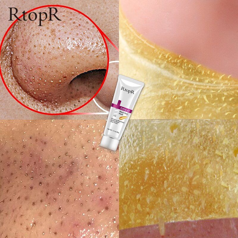New Gold Remove Blackhead Mask, Face Pore Peeling , Acne Treatment Nose Deep Cleansing , Face Whitening, Hydrating Golden mud. - Image 3