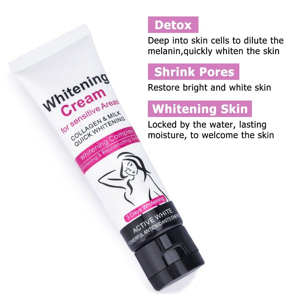 US Stock Armpit , Whitening Body Creams, Between Legs , Knees, Private Parts , Whitening Underarm , Whitener Intimate, Body Care Cream. - Image 2