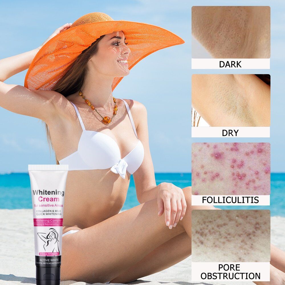 US Stock Armpit , Whitening Body Creams, Between Legs , Knees, Private Parts , Whitening Underarm , Whitener Intimate, Body Care Cream. - Image 3