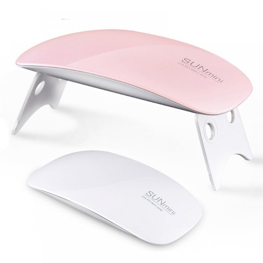 6W Nail Dryer Machine , UV LED Lamp Portable, USB Cable Home Use Nail UV Gel, Varnish Dryer 6 LEDS , Lamp Nail Art Tools 2 Color .