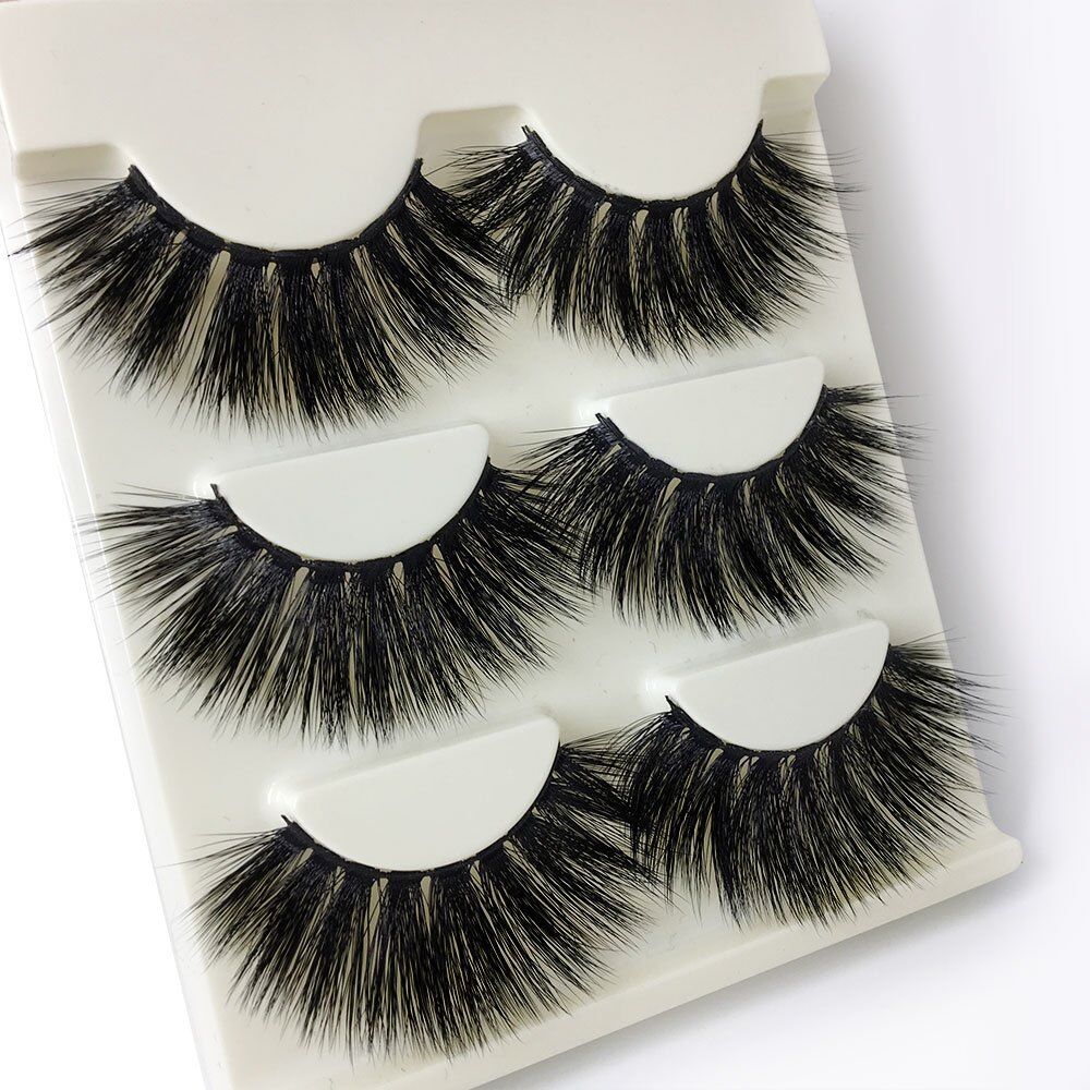 3pairs 25mm 3D False Eyelashes, Fake Lashes , Long Makeup 3D Mink Lashes , Eyelash Extension, Mink Eyelashes. Beauty Makeup. - Image 6