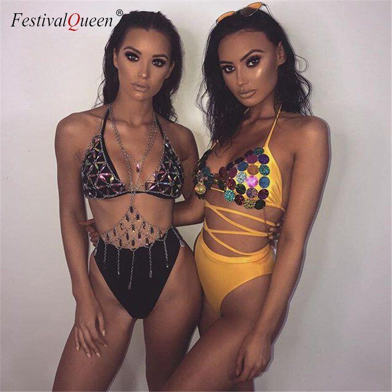 Tops Festival , Rave Clothing, Summer Sexy Backless, Rave Body Chain ,Beach Tops 2020. #NP - Image 4