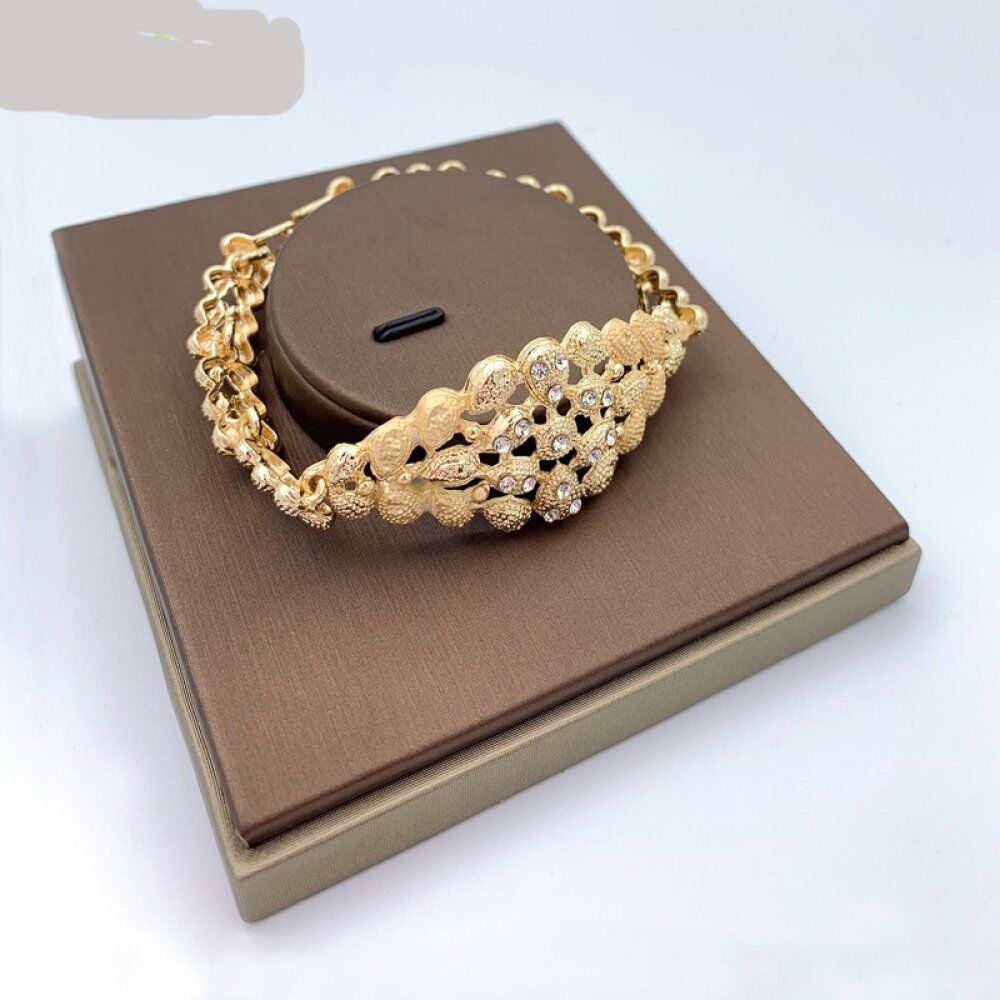 Indian Jewelry Sets , Nigerian Beads Bridal Wedding, African Costume, Dubai Gold, Necklace for Women Jewelry Set. # NP - Image 4