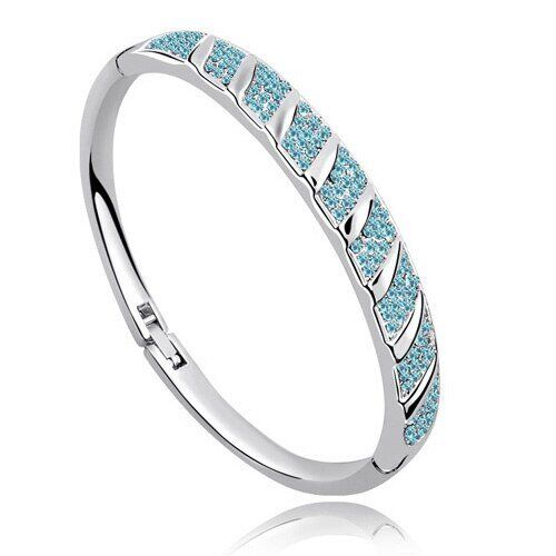 AAAA+ Rhinestone Circle Cuff Bracelet, Bangle crystal fashion , jewelry charms girls , top quality. #NP - Image 2
