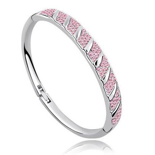 AAAA+ Rhinestone Circle Cuff Bracelet, Bangle crystal fashion , jewelry charms girls , top quality. #NP - Image 5