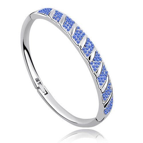 AAAA+ Rhinestone Circle Cuff Bracelet, Bangle crystal fashion , jewelry charms girls , top quality. #NP - Image 6