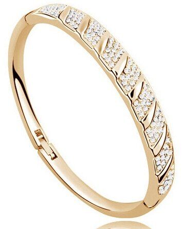 AAAA+ Rhinestone Circle Cuff Bracelet, Bangle crystal fashion , jewelry charms girls , top quality. #NP