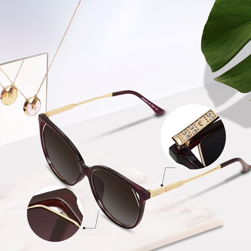 BRAND DESIGN Cat Eye Sunglasses , Women's Polarized ,Fashion Sun Glasses For Women.#NP - Image 2