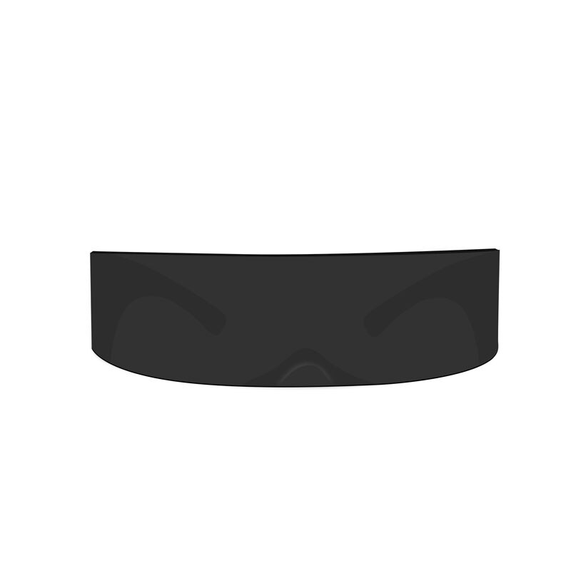 Festival Sun Glasses For women , Women's Sunglasses Silver , Fashion Goggles Party , Sunglass Women One Piece Black Bar.#NP - Image 3