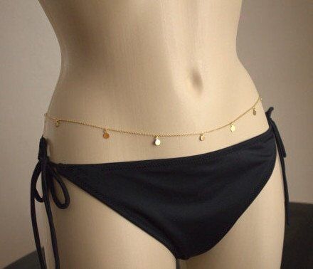 Hot Body Chain , Chain In Europe & America Street Beat Fashion. Charm Sexy Sequined Gold Waist Chain . Waist Body Jewely. # NP
