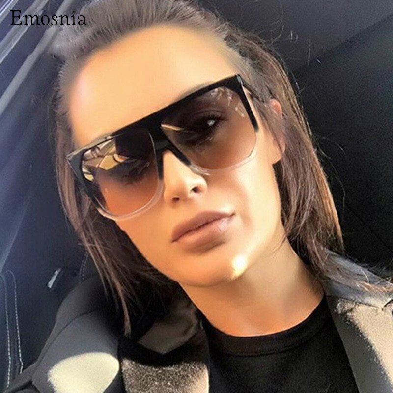 Sexy Square Sunglasses . Women Fashion Brand Oversized Sun Glasses . Female Black. Brown Shades for Ladies.#NP - Image 2