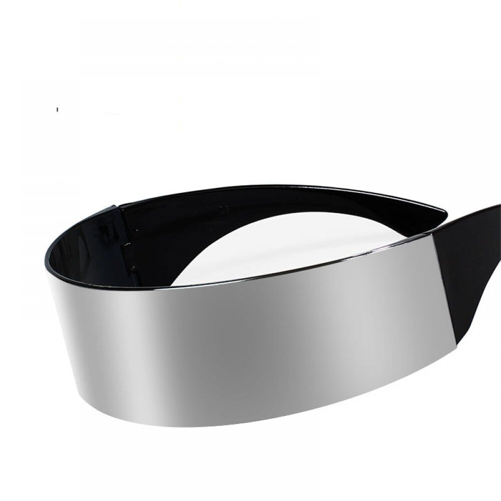 Festival Sun Glasses For women , Women's Sunglasses Silver , Fashion Goggles Party , Sunglass Women One Piece Black Bar.#NP