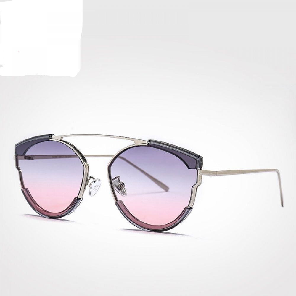 Silver Mirror Sunglasses , Ladies 2020 Trendy Retro Cat Eye Glasses, Women's Travel Sun Glasses.#NP - Image 4