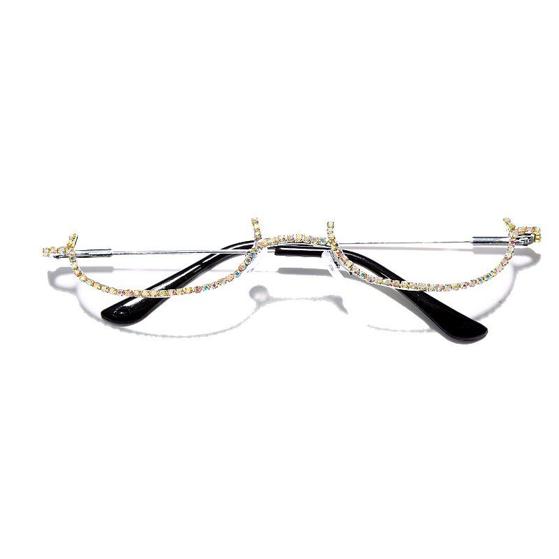 New Rhinestone Chain Eyeglass, Frames Women Diamond Sunglasses, Frames Eyewear Sunglasses.#NP - Image 3